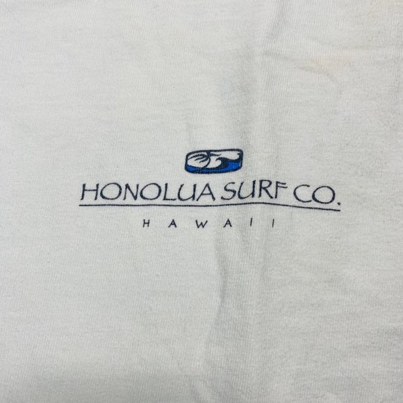 Honolua Surf Co. Hawaii Vintage Graphic Pnrinter Shirt White Men's Size Medium - Picture 3 of 9